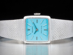 Rolex Precision Lady Tiffany Turquoise 18Kt White Gold Blue Hawaiian 2643 